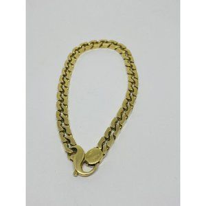18K Solid Yellow Gold Unique link  bracelet 8.75” 39.4 gram Pre owned